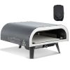 Propane Outdoor Pizza Oven, 12 Inch Gas Pizza Maker, Portable Pizza-Cooker with Thickened Pizza-Stone, Carry Bag