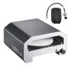 Outdoor Pizza Oven, 16 in Propane Gas Pizza Maker, Portable Pizza-Cooker with Electric Rotation, Thickened Pizza-Stone, Carry Bag