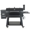 62 inch Portable Charcoal Grill, Propane Gas Grills with Cover and Cart, Heavy Duty Iron BBQ Grill, Mini Tabletop Smoker for Outdoor Cooking