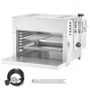 Propane Steak Grill, Portable Infrared Broiler, 1500 Fahrenheit Stainless Steel Barbecue Infrared Grill with 6-Tier Adjustable Rack