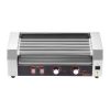 Hot Dog Roller, 12 Hot Dog 5 Rollers, Stainless Steel Sausage Grill Cooker, 750W Hot Dog Machine with Dual Temp Control, Removable Oil Drip Tray