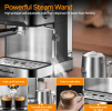 W1002P292428 1350W Semi-automatic Coffee Machine 20Bar Professional Concentrated Coffee Maker Compatible with ESE POD 1.5L Water Tank