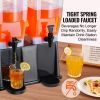 Beverage Dispenser, 3 Gallon x 2 Drink Dispensers for Parties, Plastic Juice Dispenser with Stand Spigot Lid, Iced Tea Lemonade Juice Water Dispenser