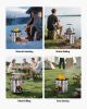 VEVOR Camping Rocket Stove, Wood Burning Portable Rocket Stove with Carrying Bag for Backpacking, Stainless Steel, Single Door, Burn Wood
