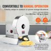Electric Vegetable Slicer, 0-0.5"/0-12mm Thickness Adjustable Commercial Slicer Machine, Convertible to Manual