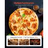 Pizza Oven Outdoor, 12" Pellet Pizza Oven, Portable Pizza-Stove with Built-in Thermometer, Wood Fired Stainless Steel Pizza-Maker, for Backyard