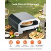 Outdoor Pizza Oven, 16 in Propane Gas Pizza Maker, Portable Pizza-Cooker with Electric Rotation, Thickened Pizza-Stone, Carry Bag