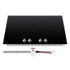 Induction Cooktop, 6600W Electric Countertop Burner, 4 Burner Knob Control Stove, Built-in Induction Cooktop with 12 Temperature Settings