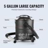 Ash Vacuum Cleaner, 5 Gallon with 1200W Powerful Suction, Fireplace Vacuum with Reverse Suction, 16.4 ft Power Cable, 16 Kpa Max. Vacuum