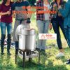 60 Qt Seafood Boiling Kit with Strainer, Outdoor Seafood Boil Pot and Basket, Cooking Set for Crab Crawfish Lobster Boiling