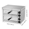Electric Pizza Oven for Countertops, 12-inch, 1700W, with Temp Control & 0-60 Min Timer, Even Baking Technology & Easy Clean Crumb Tray