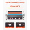 Hot Dog Roller, 12 Hot Dog 5 Rollers, Stainless Steel Sausage Grill Cooker, 750W Hot Dog Machine with Dual Temp Control, Removable Oil Drip Tray