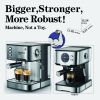 PlumChef Espresso Machine 20 Bar Professional Compact Homehold Coffee Espresso Maker with Milk Frother Steam Wand 54oz Water Tank Low Noise and Fast C