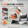 Electric Vegetable Slicer, 0-0.5"/0-12mm Thickness Adjustable Commercial Slicer Machine, Convertible to Manual