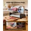 Meat Slicer, 7.5 inch 200W Electric Deli Slicer Machine with SUS420 Blade, 0-0.6 inch Adjustable Thickness, ETL Certified Home Food-Slicer for Meat