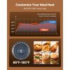 5-Tier Commercial Food Warmer Display, 800W Food Display Warmer with LED Light, Adjustable Shelf and Stainless Steel Frame, 86-185 F Air Heating
