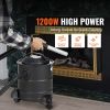 Ash Vacuum Cleaner, 5 Gallon with 1200W Powerful Suction, Fireplace Vacuum with Reverse Suction, 16.4 ft Power Cable, 16 Kpa Max. Vacuum