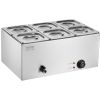 VEVOR Commercial Electric Food Warmer 6-Pan Countertop Buffet 14.3QT Bain Marie