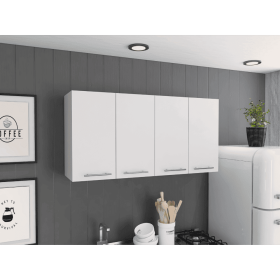 Sitka Wall Cabinet, Two Spacious Divisions, Four Doors