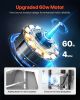 60W Rotisserie Grill with Hooded Cover, 56 Inch Pig Lamb Goat Rotisserie Grill Roaster, 286Lbs Capacity