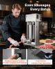 Electric Sausage Stuffer, 25 LBS / 12 L Vertical Meat Stuffer, Stepless Speed Control and Foot Pedal