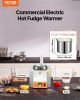 2.4L Electric Cheese Dispenser with Pump Commercial Hot Fudge Warmer 86Â°F-230Â°F