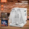 VEVOR Milkshake Maker Machine, 120W Commercial Milk Tea Shaker Machine, Double Head Milk Shake Mixer Machine, 0-180s Adjustable Milkshake Blender