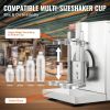 VEVOR Milkshake Maker Machine, 120W Commercial Milk Tea Shaker Machine, Double Head Milk Shake Mixer Machine, 0-180s Adjustable Milkshake Blender