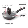 (4 pack)Easy Care Nonstick Cookware, Covered One Egg Wonder Fry Pan, 4.5 inch, Black