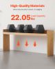 Over the Stove Spice Shelf Spice Rack Kitchen Organizer 32.6x13in Bamboo 6 Hooks