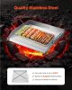 18x16 in Flat Top Griddle Stainless Steel Universal BBQ Grill Pan Cookware