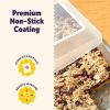Premium Steel Non-Stick Oblong Cake Pan with Lid 13 x 9-inch Rectangular Baking Pan, Packaging May Vary