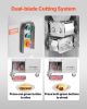 Meat Cutter Machine, 1100W Meat Slicer, 1102 lb/h Commercial Meat Cutting Machine, Stainless Steel, 5 mm Thickness, Detachable Blades