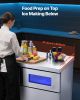 Commercial Ice Maker Machine, 265 lbs/24H Stainless Steel Ice Machine with Worktop, 66 lbs Storage & 126 Cubes/Cycle