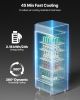 Commercial Merchandiser Refrigerator 12.2 CU.FT Glass Door Display Refrigerator