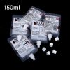 5Pcs 150ml Reusable Drink Bag Transparent PVC Juice Blood Bags Halloween Party Cosplay Vampire Pouch Props Halloween Kids