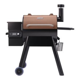 Wood Pellet Grill Smoker Outdoor Electric BBQ Grills 575 Sq.in Cook Area