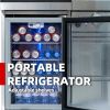 44-Inch 6-Burner 85000 BTU Deluxe Stainless Steel Gas Outdoor Kitchen Bar Barbecue Island Grill + Wine Cooler Compact Refrigerator + Rotisserie + Gran