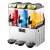VEVOR Commercial Frozen Drink Maker, 15Lx3 Triple Tank Slushy Machine, 180 Cups Stainless Steel Margarita Smoothie Frozen Drink Machine