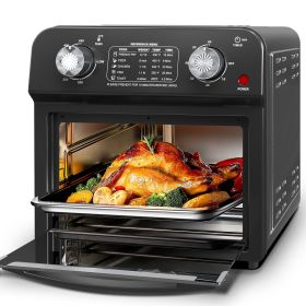Plum Chef Air Fryer, 13QT Multifunctional Convection Toaster Oven Air Fryer Combo, 360° Hot Air Circulation for Healthy Oil-Free Cooking