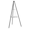 Campfire Tripod Grill, Adjustable Height BBQ Grill Grate for Cooking Over Fire, Firepit Cooking Rack, Black