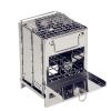 Square BBQ Grill, Stainless Steel Folding Fire Pit, 27x20x20 Large Fixed Outdoor Camping Stove for Garden Picnic & Portable Cooking