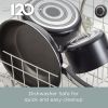 High Performance 11 Inch Nonstick Stovetop Griddle, Dishwasher Safe, Black