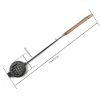 HAWOK Hamburger Campfire Iron - Pre-Seasoned Handheld Round Burger Grill set of 2
