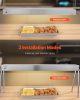 Food Heat Lamp, 750W Hanging Commercial Food Heating Warmer, Stainless Steel Electric Strip Heater Light with Cord