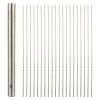 20pcs Grilling Flat Metal BBQ Skewers Stainless Steel Kabob BBQ Skewer 35CM/13.77inch