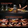 Kitchen Cutlery Set(15 Piece) with Knife Block for Home Cooking