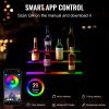 VEVOR LED Lighted Liquor Bottle Display Bar Shelf RF & App Control 24" 3-Step