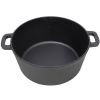 3 in 1 Pre-Seasoned Cast Iron Dutch Oven, Outdoor Camping Deep Pot