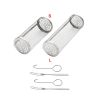 BBQ Cage Stainless Steel Rolling Grilling Basket for Use Outdoor